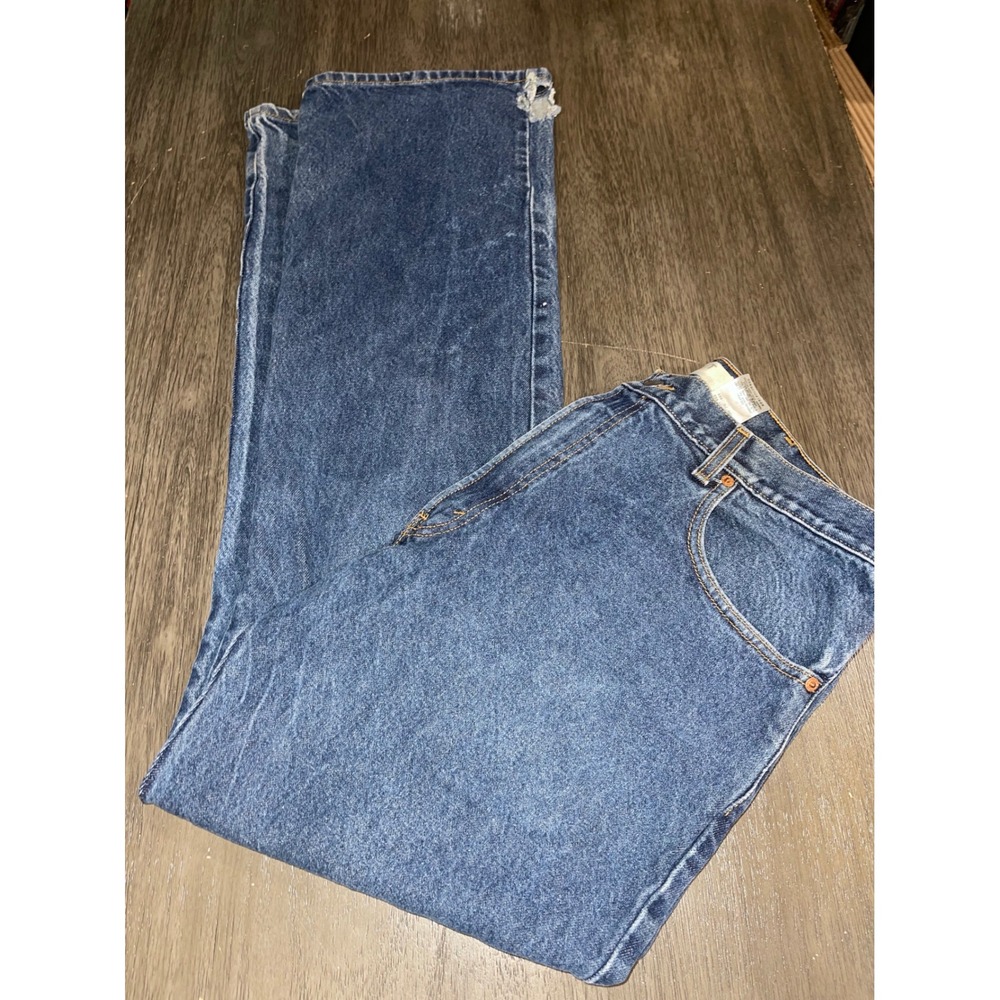 Levi's Mens 38x34 Blue Jeans 517 Boot Cut Medium Wash Cotton Denim Early 2000's